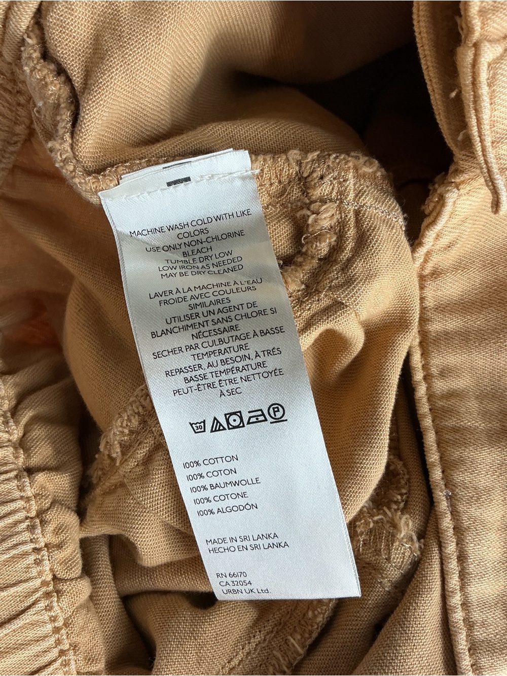 Free People We The Free Fleur Shorts Washed Brown Size Large NWT - Picture 8 of 8
